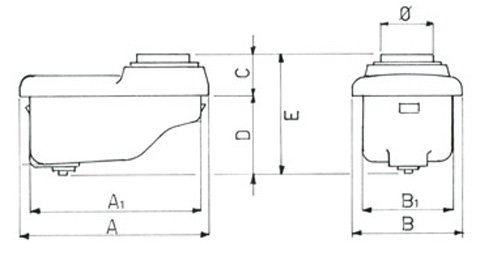 Dakota PE, disegno quotato