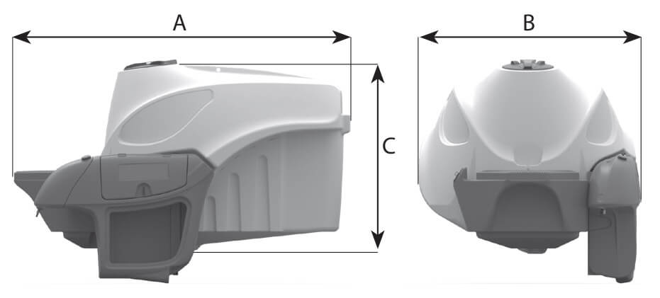 Daytona PE 3000L, disegno quotato