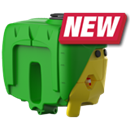 CISTERNA PORTATA IN POLIETILENE A STAMPAGGIO ROTAZIONALE CON SERBATOIO LAVAIMPIANTO E LAVAMANI